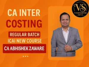 CA Inter Costing | Regular Batch By CA Abhishek Zaware | For Jan 26 & May/Sep 26 Exams