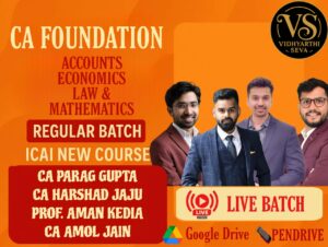 CA Foundation | All Subject Combo | Regular In Depth |Live at Home Batch | Sep25 & Jan /May 26